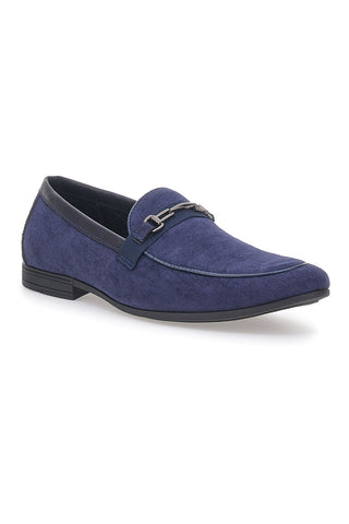 Mocassini Blu a Punta con Fibbia JOHES LAND 218014