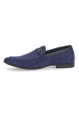 Mocassini Blu a Punta con Fibbia JOHES LAND 218014