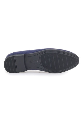 Mocassini Blu a Punta con Fibbia JOHES LAND 218014
