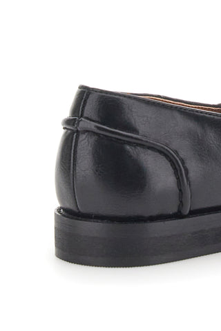 Mocassini Neri con Tomaia Liscia e Frange JOHES LAND 2109115