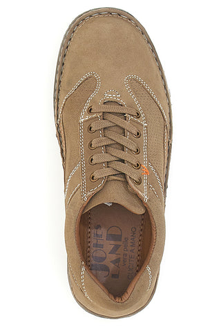 Stringate Taupe In Pelle Nabuk Cucite a Mano JOHES LAND 2725