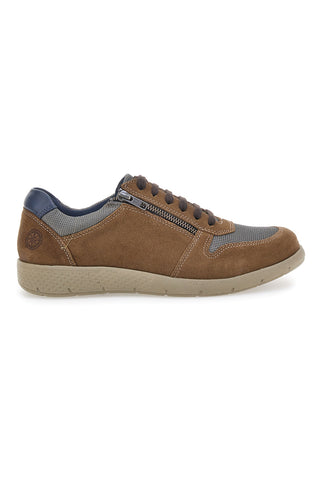 Johes Land SP8002 Schnürschuhe aus echtem Leder, Braun