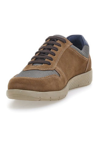 Johes Land SP8002 Schnürschuhe aus echtem Leder, Braun