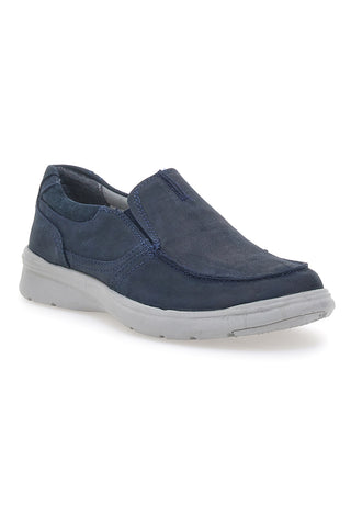 Mocassini Navy con Tomaia in Pelle JOHES LAND K106