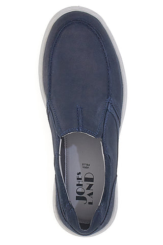 Mocassini Navy con Tomaia in Pelle JOHES LAND K106