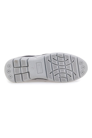 Stringate Grigie con Tomaia in Pelle e Mesh JERPOINT 99