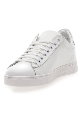 Weiße Sneakers aus echtem Leder, hergestellt in Italien, mit Schwammfutter Ptr 2999