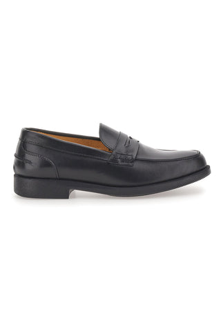Schwarze Leder-Loafer mit Löwenmaul PITTARELLO 14