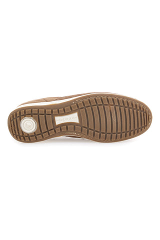 Taubengraue Mokassins mit Obermaterial aus Leder und Gummisohle JERPOINT 320