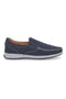 Blaue Mokassins mit Obermaterial aus Nubukleder und Gummisohle JERPOINT 320
