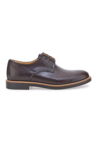 Braune Lederschnürschuhe Made in Italy PITTARELLO 600