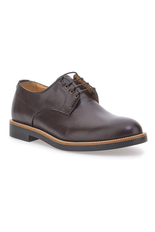 Braune Lederschnürschuhe Made in Italy PITTARELLO 600