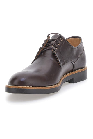 Braune Lederschnürschuhe Made in Italy PITTARELLO 600