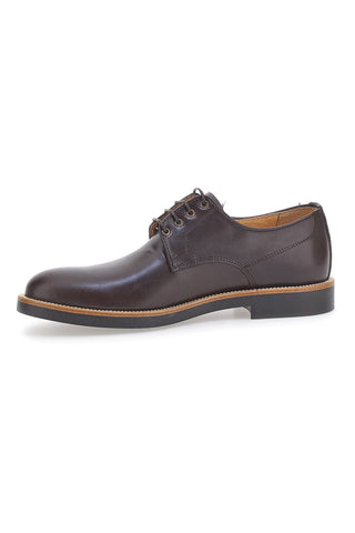 Braune Lederschnürschuhe Made in Italy PITTARELLO 600