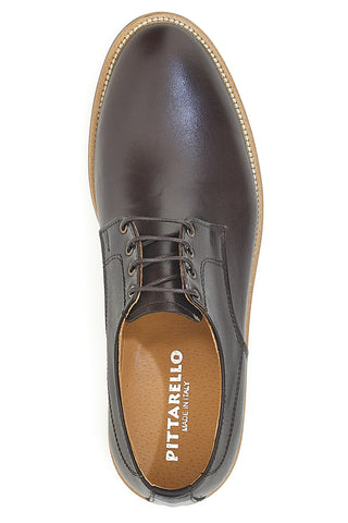 Braune Lederschnürschuhe Made in Italy PITTARELLO 600
