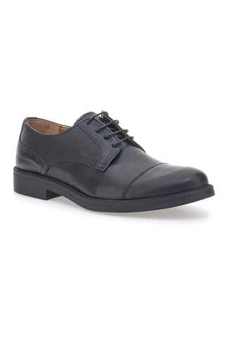 Handgefertigte schwarze Schnürschuhe Pittarello 320