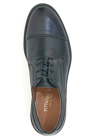 Handgefertigte schwarze Schnürschuhe Pittarello 320