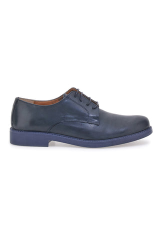 Pittarello 600 Handgefertigte Schnürschuhe aus echtem Leder in Blau