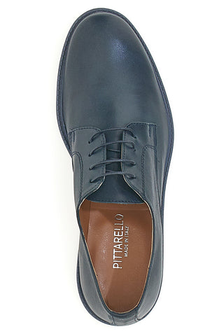 Pittarello 600 Handgefertigte Schnürschuhe aus echtem Leder in Blau