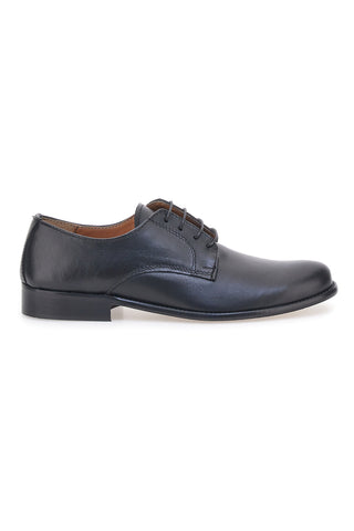 Klassischer schwarzer Schnürschuh mit Obermaterial aus Leder Made in Italy PITTARELLO 402