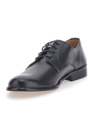 Klassischer schwarzer Schnürschuh mit Obermaterial aus Leder Made in Italy PITTARELLO 402