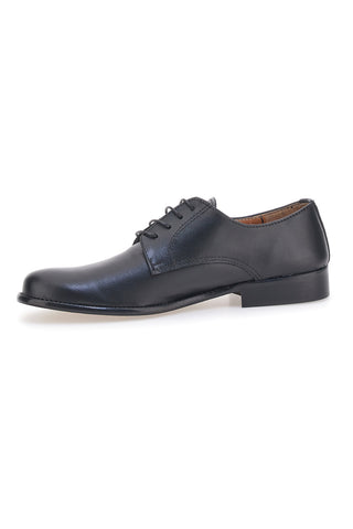 Klassischer schwarzer Schnürschuh mit Obermaterial aus Leder Made in Italy PITTARELLO 402