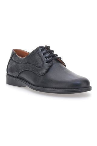 Scarpe Stringate Nere In Nabuk Made In Italy Jerpoint 1