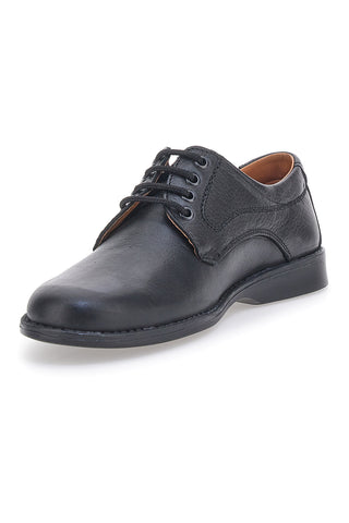 Schwarze Schnürschuhe aus Nubukleder, hergestellt in Italien, Jerpoint 1