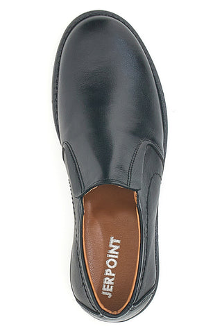 Schwarze Mokassins aus echtem Leder, hergestellt in Italien, Jerpoint 3