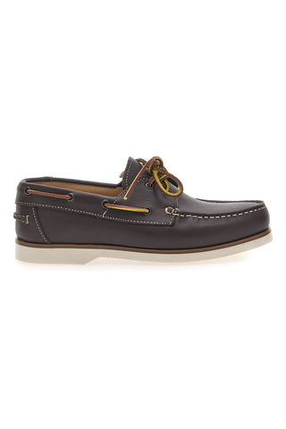 Braune Leder-Loafer im Bootsstil CLAREMORRIS 10
