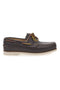 Braune Leder-Loafer im Bootsstil CLAREMORRIS 10