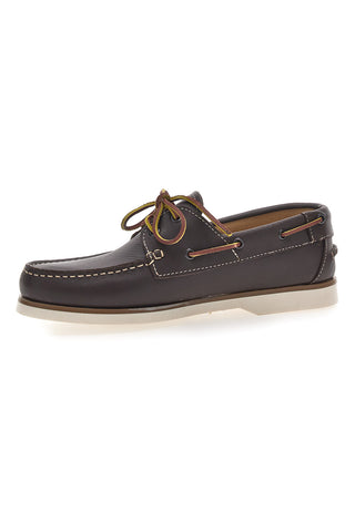 Braune Leder-Loafer im Bootsstil CLAREMORRIS 10