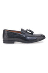Schwarze Loafer aus Leder mit Quaste, hergestellt in Italien, PITTARELLO 071