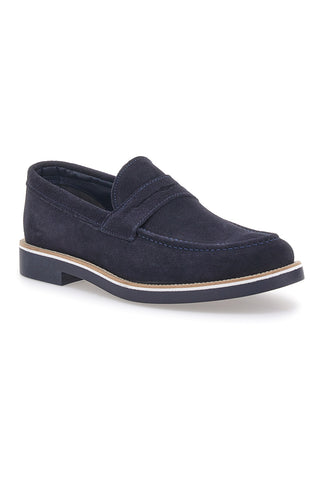 Pittarello 115 Loafer aus blauem Wildleder