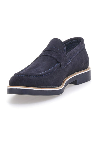 Pittarello 115 Loafer aus blauem Wildleder