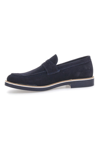 Pittarello 115 Loafer aus blauem Wildleder