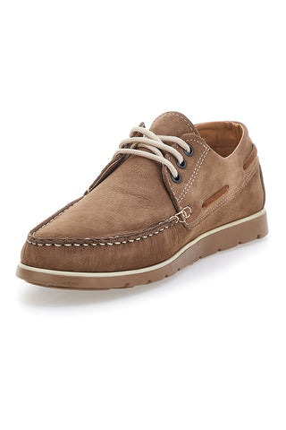 Braune Schnürschuhe aus echtem Leder, hergestellt in Italien, Jerpoint 09