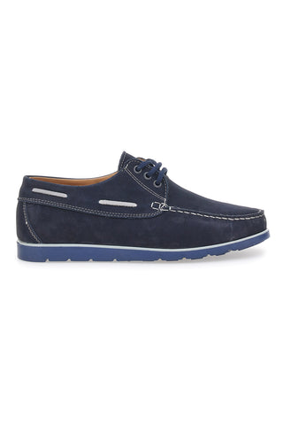 Scarpe Stringate Blu In Vera Pelle Made in Italy Jerpoint 09