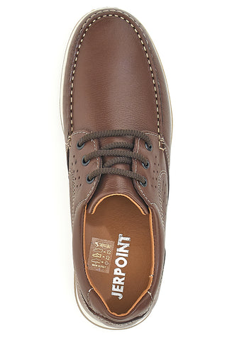 Scarpe Stringate Marroni In Vera Pelle Made in Italy Jerpoint 620