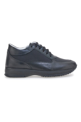 Schwarze Schnürschuhe aus echtem Leder, hergestellt in Italien, Jerpoint 620