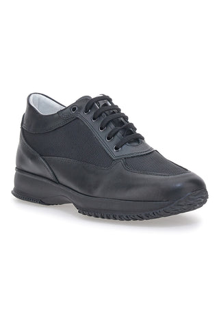 Schwarze Schnürschuhe aus echtem Leder, hergestellt in Italien, Jerpoint 620