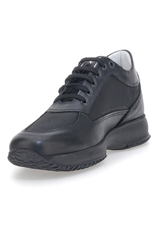 Schwarze Schnürschuhe aus echtem Leder, hergestellt in Italien, Jerpoint 620