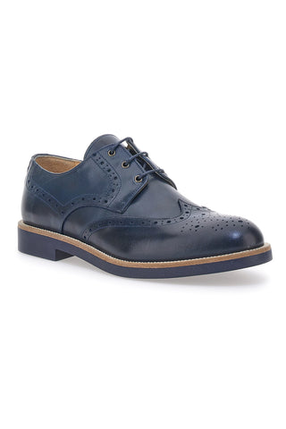 Stringate Stile Inglese Blu Made in Italy PITTARELLO 8023