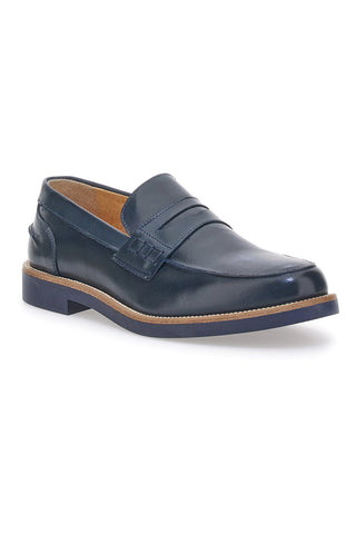 Mocassini Blu con Bocca di Leone PITTARELLO 8027