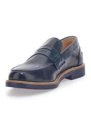 Mocassini Blu con Bocca di Leone PITTARELLO 8027