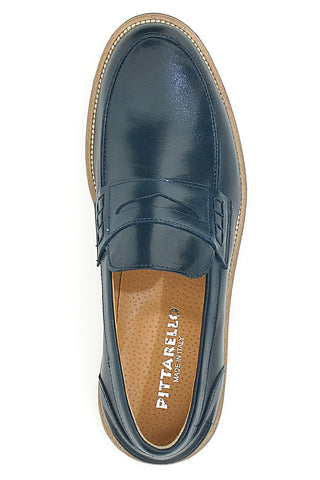 Mocassini Blu con Bocca di Leone PITTARELLO 8027