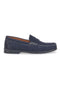 Mocassini Blu con Tomaia in Pelle Nabuk Made in Italy JERPOINT 195