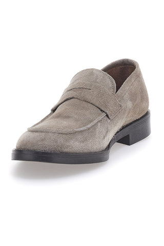Mocassini Tortora in Pelle Suede Made in Italy PITTARELLO 0730