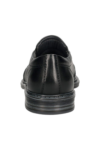 Mocassini eleganti neri in pelle con inserti elasticizzati Bugatti 315AMP614000