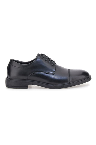 Ferré FU210C215 Schwarze Schnürschuhe aus echtem Leder